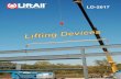 LD-2017 - Lift-All · the load for balance or support issues. Spreader Beams have a top rigging that add stability to the lift. Available in 9 standard styles. Beam/Girder Clamps