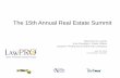 The 15th Annual Real Estate Summit · The 15th Annual Real Estate Summit. Raymond G Leclair. Vice President, Public Affairs. Lawyers’ Professional Indemnity Company. April 18, 2018.