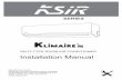 SPLIT-TYPE ROOM AIR CONDITIONER Installation …klimaire.com/media/support/ksir/ksir-series-installation...SPLIT-TYPE ROOM AIR CONDITIONER Installation Manual IMPORTANT NOTE: Read