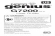 NOCO Genius G7200 Smart Battery Charger User Guide G4 ... · • User Guide • Information Guide and Warranty User Guide G7200 V2.0 PRIOR TO USE, READ AND UNDERSTAND PRODUCT SAFETY