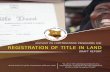 ADVISORY ON COMPREHENSIVE PROGRAMME FOR REGISTRATION OF TITLE IN LAND · 2018-11-28 · land markets, expeditious land administration and land transactions, reduction in land disputes,
