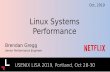 Linux Systems Performance - Brendan Gregg...load averages: serverA 90, serverB 17 pmcarch serverA# ./pmcarch -p 4093 10 K_CYCLES K_INSTR IPC BR_RETIRED BR_MISPRED BMR% LLCREF LLCMISS