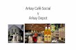 Welcome To ArKay Social Cafe. · Sección de comida para aperitivos Heladería y Panadería Esquina de café y ... 1 Oz de Jarabe de Blue Curacao 2 Oz de Refresco de Limón Cubos