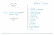 Cisco Technical Support Mobile App User Guide · Bug Search Our Bug tracking system maintains a comprehensive list of defects and vulnerabilities in Cisco products and software. Bug