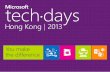 PowerPoint Presentationdownload.microsoft.com/documents/hk/technet/techdays2013...Batch Processing Interactive analysis Stream processing Query runtime Minutes to hours Milliseconds