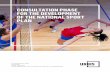 Sport Australia - CONSULTATION PHASE FOR THE ......Participants were clear that the National Sport Plan must be underpinned by a set of guiding principles which provide a vision for