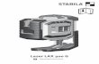 Laser LAX 300 G - STABILA · 2020-01-17 · en Intended use The STABILA LAX 300 G is an easy to use crossed line and plumb line laser. This unit is self-levelling through a range
