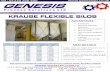 Krause Flexible Silo - Genesis Process Solutions · solution TYPE Length mm Width mm Height mm Volume m³ 2 1600 1600 2940 3.36 5 2260 2260 3450 8.13 8 2260 2260 4550 12.98 10 2540