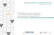 TRAININGS · 2018-08-29 · LIQUID PENETRANT TESTING SHEAROGRAPHY TESTING INFRARED TESTING EDDY CURRENTS TESTING. SUMMARY RADIOLOGYE TESTING COMPLEMENTARY TRAINING. Presentation COMPANY