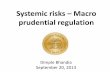 Systemic risks Macro prudential regulation€¦ · Factors Affecting Financial Stability ... Investment Fluctuation Reserves (IFR) To address impact of interest rate volatility by