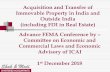 Acquisition and Transfer of Immovable Property in India ......immovable property outside India by persons referred to in Section 6(5) or his successor who had acquired such property