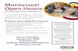 Montessori Open House - Mesa Public Schools...Montessori Para Estudiantes Potenciales Prepare a su hijo para el éxito • Bloques ininterrumpidos de trabajo promueven una profunda
