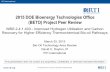 2015 DOE Bioenergy Technologies Office (BETO) Project Peer ... · 2015 DOE Bioenergy Technologies Office (BETO) Project Peer Review ... Detailed project plan with quarterly milestones