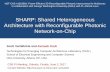 SHARP: Shared Heterogeneous Architecture with ...esaule/NSF-PI-CSR-2017... · SHARP: Shared Heterogeneous Architecture with Reconfigurable Photonic Network-on-Chip Scott VanWinkle