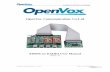 OpenVox Communication Co · A400M on DAHDI User Manual OpenVox Communication Co. LTD. URL: 12 Chapter 3 Software Installation and Configuration A400M supports DAHDI software driver