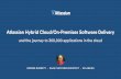 Atlassian Hybrid Cloud/On-Premises Software Delivery · Atlassian Hybrid Cloud/On-Premises Software Delivery and the journey to 300,000 applications in the cloud GEORGE BARNETT •