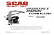 OPERATOR’S MANUAL - Scag Giant-Vacgiant-vac.com/manuals/Truck Loaders/tls-tlh/Truck... · The replacement of any part on this product by other than the manufacturer's authorized
