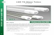 LED T8 Glass Tubes€¦ · • Replaces 85W T8/T12 HO lamps • Type B dual end power & bypass ballast • Universal 120-277Vac 50-60Hz Product of the Year 2020 Our new and revolutionary
