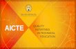 AICTE QUALITY INITIATIVES IN TECHNICAL EDUCATION · impact of Induction program 70,000+ Students, 24,000+ Teachers and 1200+ Institutions submitted feedback. Feedback Analysed to