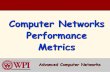 Computer Networks Performance Metrics - WPIrek/Nets2/C10/Performance_Metrics_10.pdf · Performance Metrics Summary The three most general performance measures are : utilization, throughput