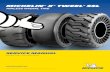 MICHELIN X TWEEL SSL · rubber, or permanently deform the steel wheel. Such impacts may make an X® TWEEL® SSL core unsuitable for retreading or take the tire out of service. Tread