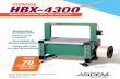 Signode HBX-4300 Semiautomatic plastic strapping machine PDF · La nueva zunchadora automática HBX-4330 es la más simple, más con˜able del mercado. Con el 40% menos de piezas
