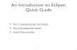 An Introduction to Eclipse: Quick Guide · Automatic Code Generation • Eclipse can automatically generate constructors and some frequently used methods • With a class open in