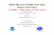 WSR-88D and TDWR-SPG Data Status And Plans *TDWR – SPG ...€¦ · WSR-88D and TDWR-SPG Data Status And Plans *TDWR – SPG Only in This File* Michael Istok NWS Office of Science