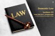 Domestic Law - National Paralegal College Domestic Law... · 2018-11-15 · maintenance, has a rich history, dating back centuries to when a bride’s family would pay her future
