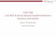 CSCI 104 List ADT & Array-based Implementations Queues and ...ee.usc.edu/~redekopp/cs104/slides/L06_ArrayList_QueueStack.pdf · List ADT & Array-based Implementations Queues and Stacks
