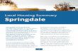 Local Housing Summary Springdale…Local Housing Summary Springdale 1 Springdale has experienced considerable growth in recent years. The city added about 3,100 new households between