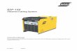 Plasma Cutting System - ESAB equipment/power sources... · Plasma Cutting System Instruction Manual. 2 This equipment will perform in conformity with the description thereof contained