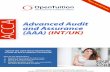 ACCA Advanced Audit and Assurance (AAA) (INT/UK)€¦ · To analyse, evaluate and conclude on the assurance engagement and other audit and assurance issues in the context of best