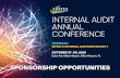 INTERNAL AUDIT ANNUAL CONFERENCE...a program, schedule, list of speakers and their bios, sponsoring firms with their company profiles and complete list of participants. In addition,