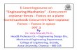 E-Learningcourse on Engineering Mechanics” –Concurrent … · 2013-08-31 · Three or more concurrent coplanar forces, which are acting on the particle, are such that the particle