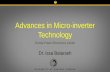 Advances in Micro-inverter Technologyfloridaenergy.ufl.edu/wp-content/uploads/1-Batarseh.pdfAdvances in Micro-inverter Technology Dr. Issa Batarseh Florida Power Electronics Center