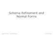 Schema Refinement and Normal Formsefreidoc.fr/L3/BDD/Cours/2011-12 : Cours complet en...• Definition, Axiomes, Closure Set • Super Keys, Keys 3. Normal Forms 4. Decomposition Algorithm