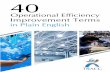 in Plain English - Vietnam World Class Manufacturing · 2017-06-12 · 2 40 OPERATIONAL EFFICIENC IMPROVEMENT TERMS IN PLAIN ENGLISH 40 oPerationaL effiCienC iMProVeMent terMS in