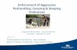Enforcement of Aggressive Panhandling, Camping …...Enforcement of Aggressive Panhandling, Camping & Sleeping Ordinances PRESENTED BY Christine Dietrick, City Attorney - San Luis