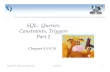 SQL: Queries, Constraints, Triggers Part 2Comp 521 – Files and Databases Fall 2012 1 SQL: Queries, Constraints, Triggers Part 2 Chapter 5.5-5.10 Comp 521 – Files and Databases