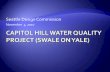 Seattle Design Commission · 2017-04-25 · Capitol Hill Stormwater ... Treat equivalent of 150-acres of Capitol Hill. Combined area Separated area Separated area draining to Minor