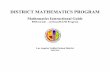 DISTRICT MATHEMATICS PROGRAM · • Topic Test, Alternate Assessment, Reteaching Fractions, decimals, and ... District Mathematics Program Periodic Assessment Blueprint – Fifth