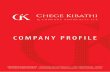 COMPANY PROFILE - Chege Kibathi & Co. Advocatespetitions, originating summons, notices of motions, grounds of opposition, replying affidavits, • Legal advice in relation to cases