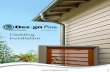 Cladding Installation · Design Pine Cladding - Installation ABOUT TIMBER CLADDING IN GENERAL The term “Cladding” refers to dressed or sawn boards that form part of the external