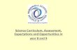 Science Curriculum, Assessment, Expectations and ...fluencycontent2-schoolwebsite.netdna-ssl.com/File... · Science Curriculum, Assessment, Expectations and Opportunities in year