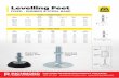 Levelling Feet - Richmond Wheel & Castor Co€¦ · Levelling Feet BOLT DOWN & FIXED - RUBBER BASE For stainless steel option add SS to the part number, eg. LVR8008100BSS. Models