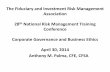 The Fiduciary and Investment Risk Management Association ... Fiduciary and Investment Risk Management Association 28th National Risk Management Training ... influencing corporate governance