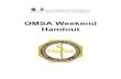 The OMSA Weekend Handout cover-TOC Courses/omsa...The nervous system that controls the voluntary movements of the human body such as lifting a weight. The nervous system that controls
