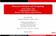 Numerical Analysis and Computingjmahaffy.sdsu.edu/courses/s10/math541/lectures/pdf/... · Approximation Theory: Discrete Least Squares Discrete Least Squares Introduction Discrete