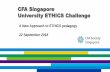 CFA Singapore University ETHICS Challenge Files/Kick off 22 Sept 2018.pdfbanks. As Director, Equities she was responsible for Deutsche Bank’s APAC client base. Previously, she worked